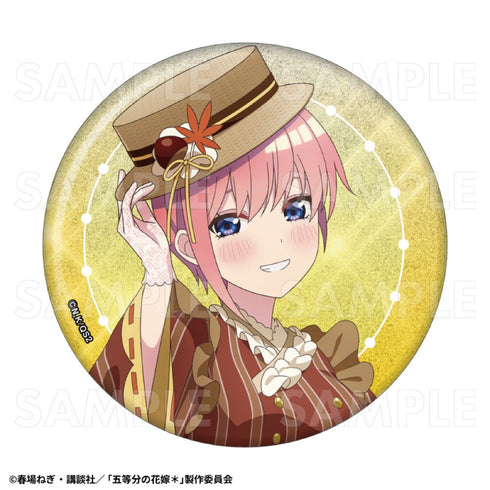 『五等分の花嫁*』和パフェドレスVer. 76mmグリッター缶バッジ 中野一花